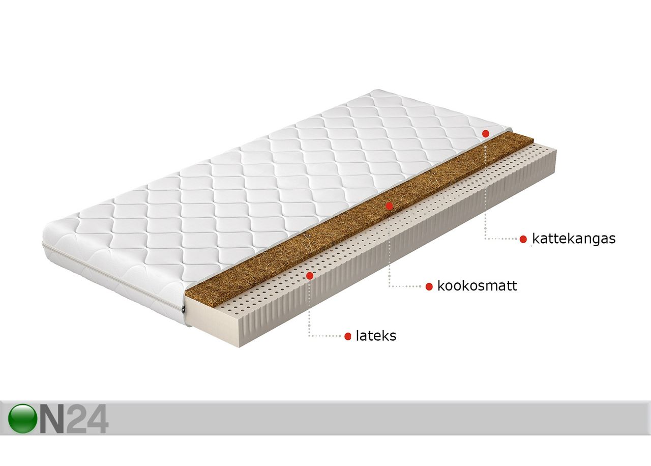 Madrats Marionell Lateks Kookos 160x200 cm suurendatud