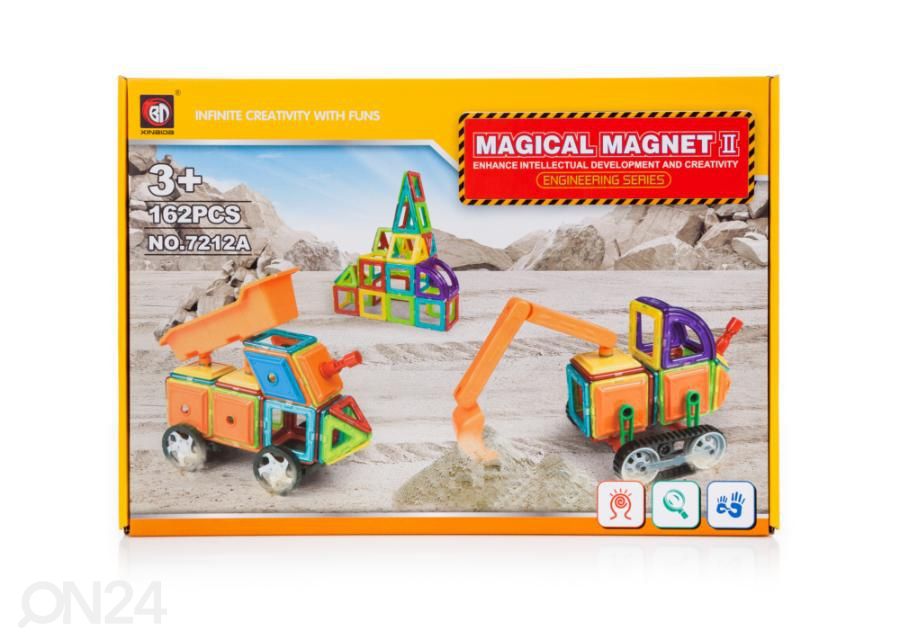 Magnetkonstruktor Masinad 162 tk Magical Magnet suurendatud
