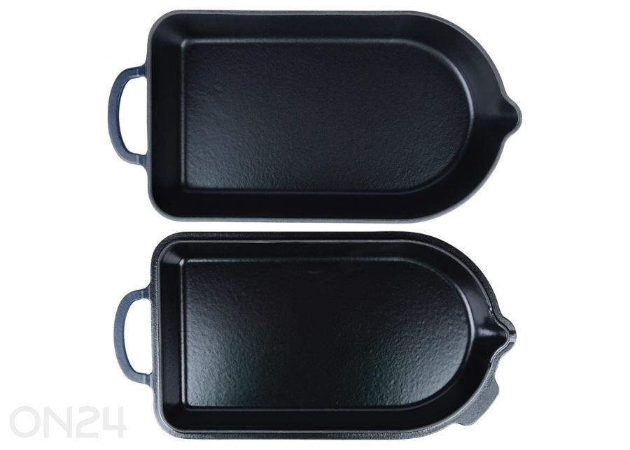 Malmist ahjuvorm panniga 2in1 Litina suurendatud