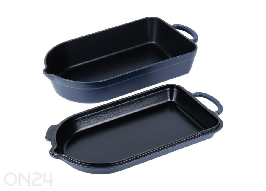 Malmist ahjuvorm panniga 2in1 Litina suurendatud