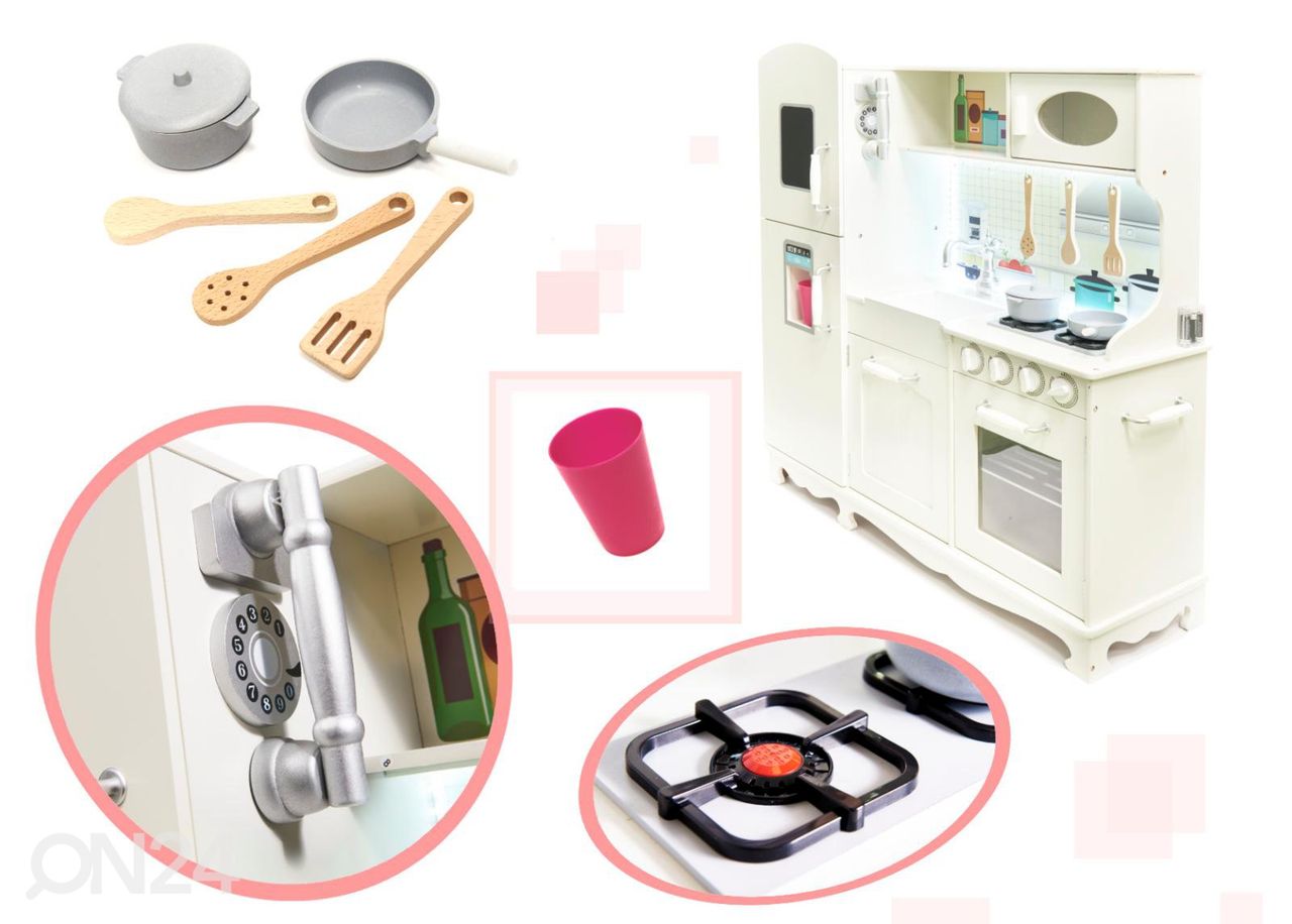 Mänguköök koos tarvikutega suurendatud