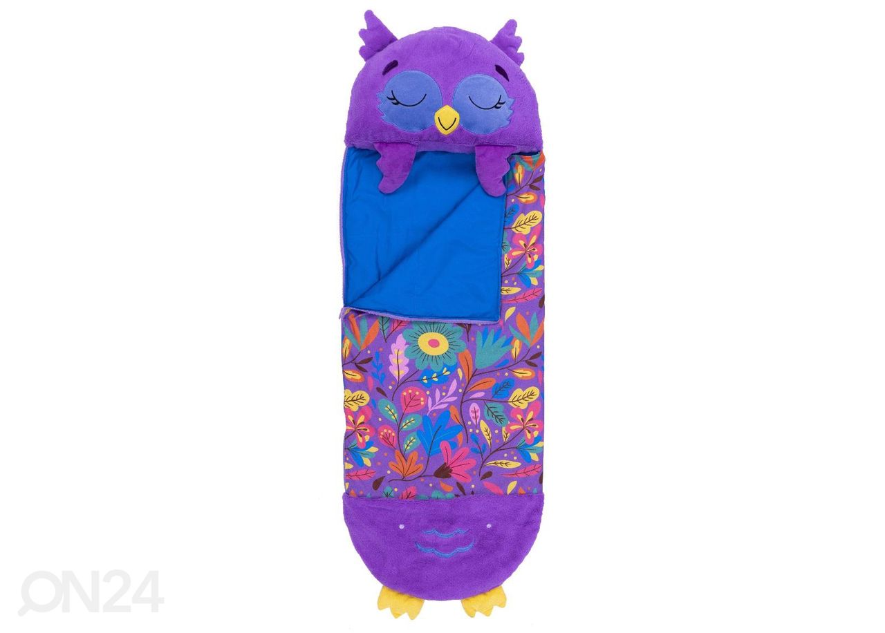 Mängupadi / Magamiskott HAPPY NAPPERS Lilla Öökull 137 cm suurendatud