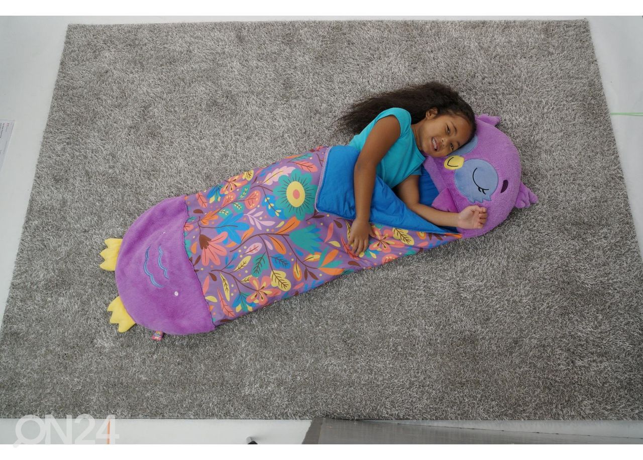 Mängupadi / Magamiskott HAPPY NAPPERS Lilla Öökull 137 cm suurendatud