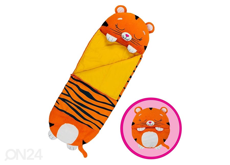 Mängupadi / Magamiskott HAPPY NAPPERS Tiiger 137 cm suurendatud