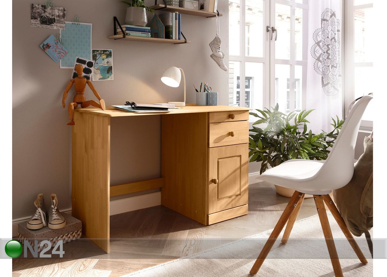 Männipuidust kirjutuslaud Mio suurendatud