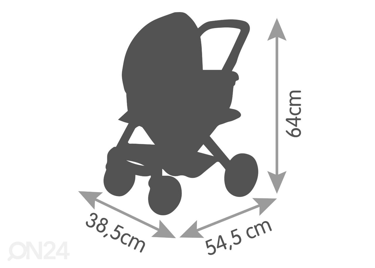 Maxi-Cosi nukuvankri komplekt 3in1 Smoby suurendatud