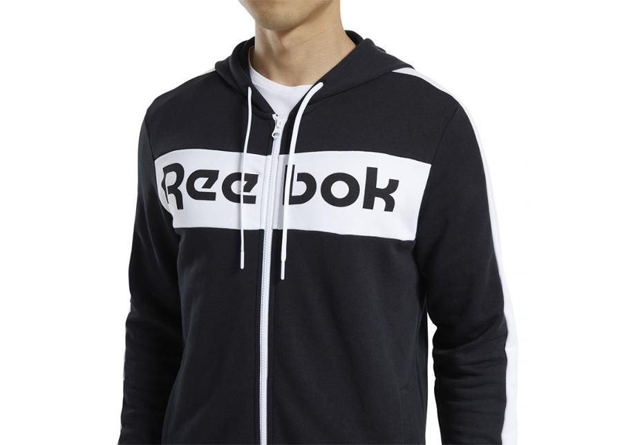 Meeste dressipluus Reebok Te Linear Logo Fz Hoody M FU3131 suurendatud