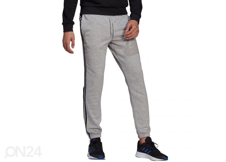 Meeste dressipüksid Adidas Essentials Tapered Elastic Cuff 3 Stripes Pant suurendatud