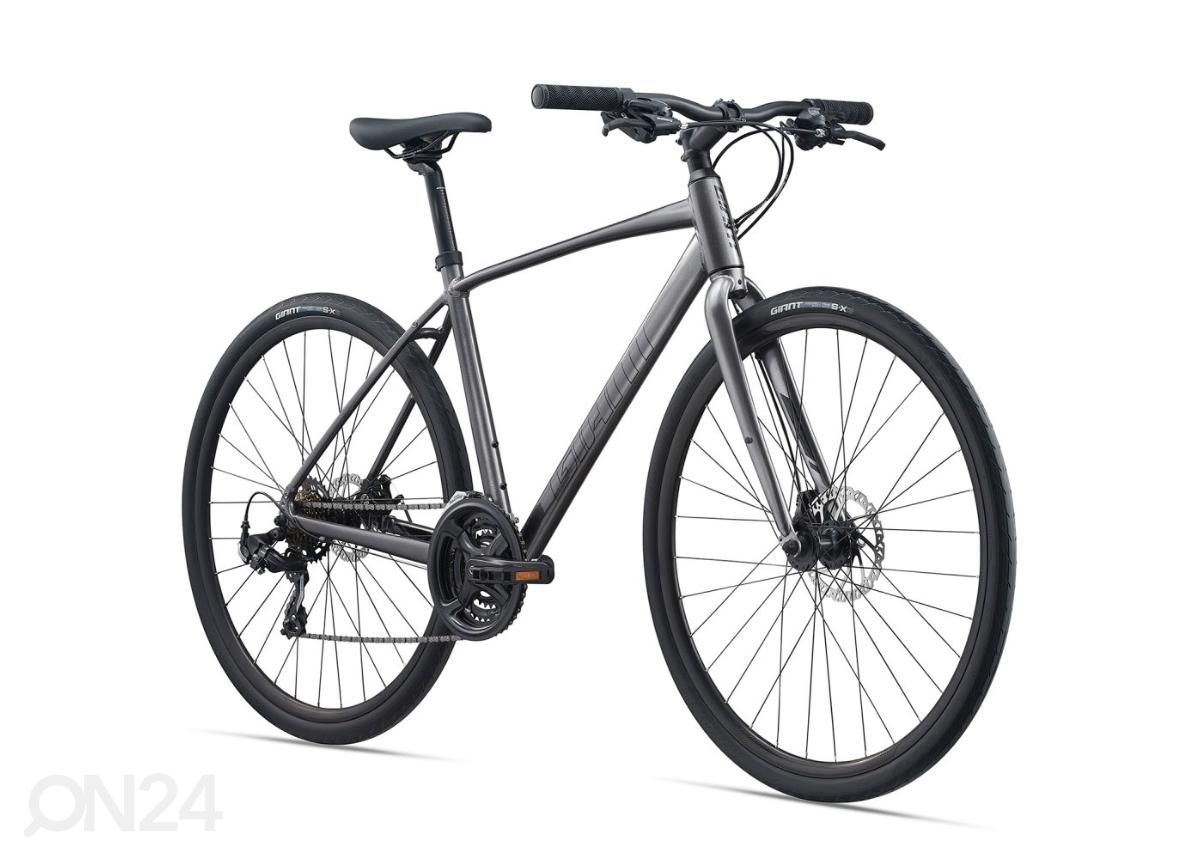 Meeste hübriid ratas Giant Escape Disc 3 Metallic Black (2022) - M suurendatud