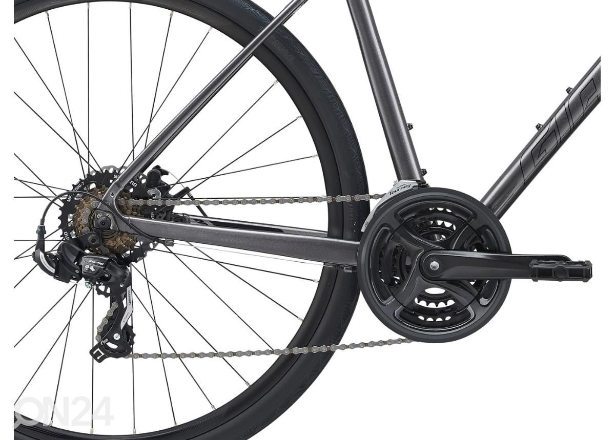 Meeste hübriid ratas Giant Escape Disc 3 Metallic Black (2022) - M suurendatud