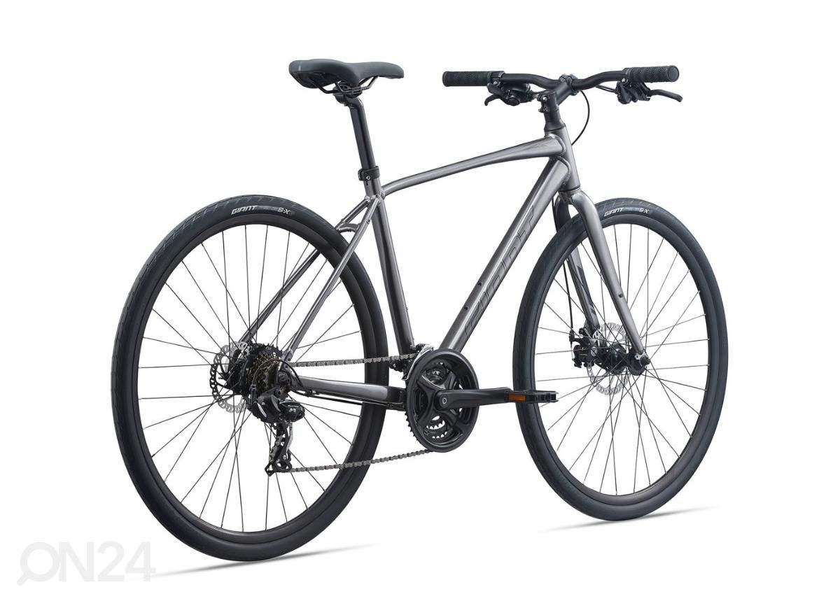 Meeste hübriid ratas Giant Escape Disc 3 Metallic Black (2022) - M suurendatud
