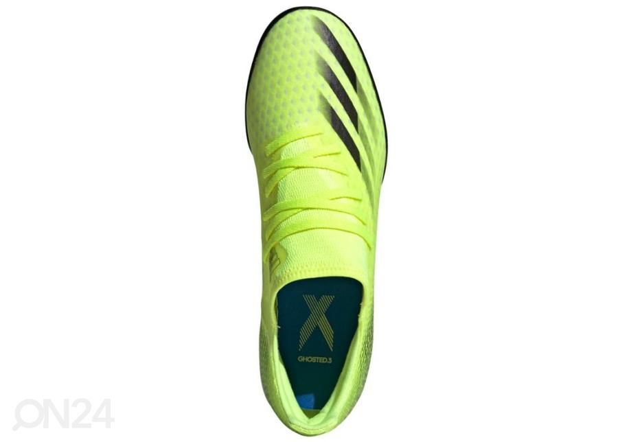 Meeste kunstmuru jalgpallijalatsid Adidas X Ghosted.3 TF suurendatud