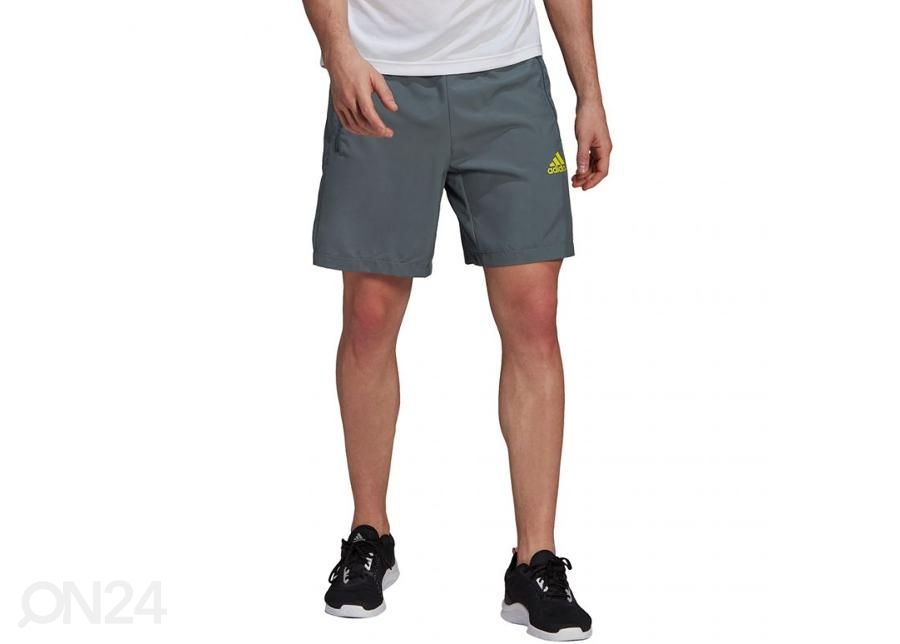 Meeste lühikesed treeningpüksid Adidas D2M Woven suurendatud