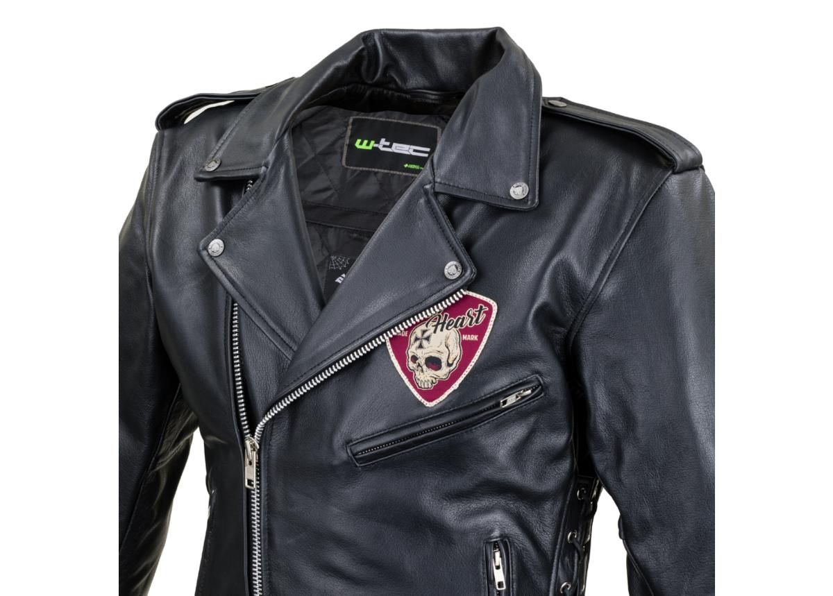 Meeste mootorratta jakk nahast W-TEC Black Heart Perfectis suurendatud
