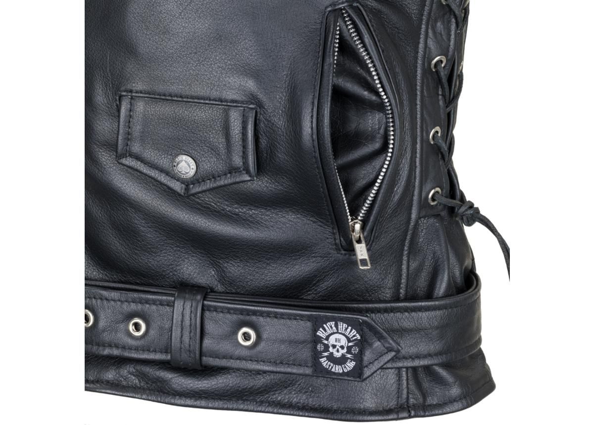 Meeste mootorratta jakk nahast W-TEC Black Heart Perfectis suurendatud