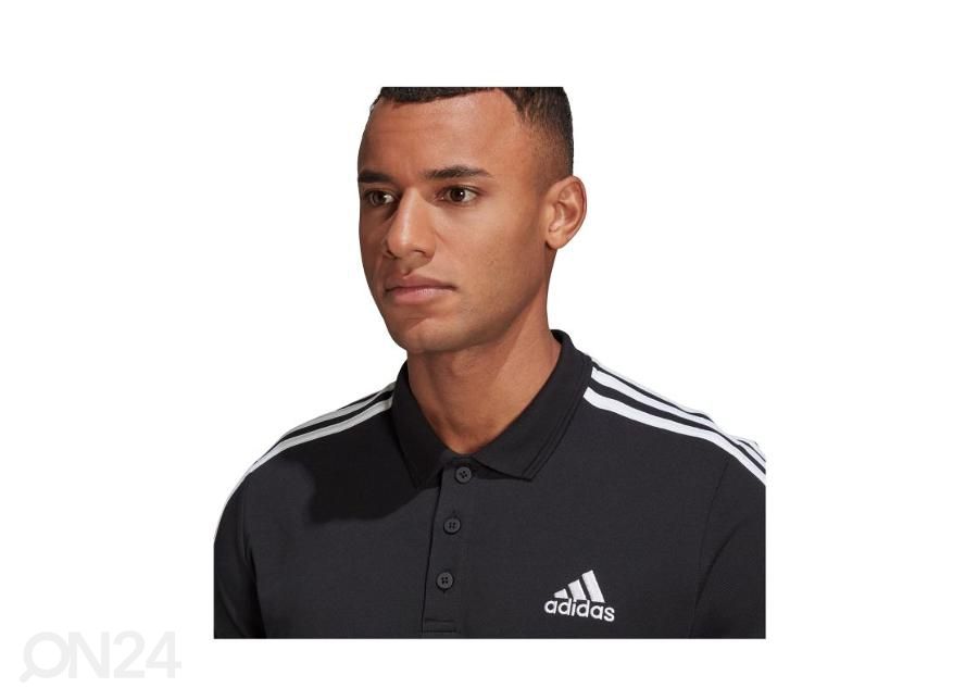 Meeste polosärk Adidas Essentials 3-Stripes Pique suurendatud