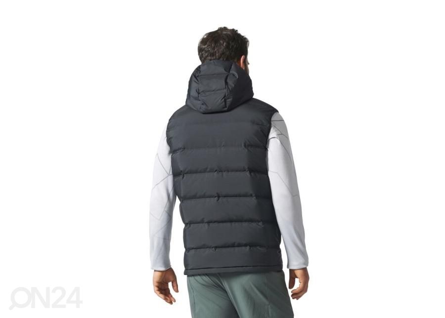 Meeste sulevest Adidas Helionic Hooded Down Vest M BQ2006 suurendatud