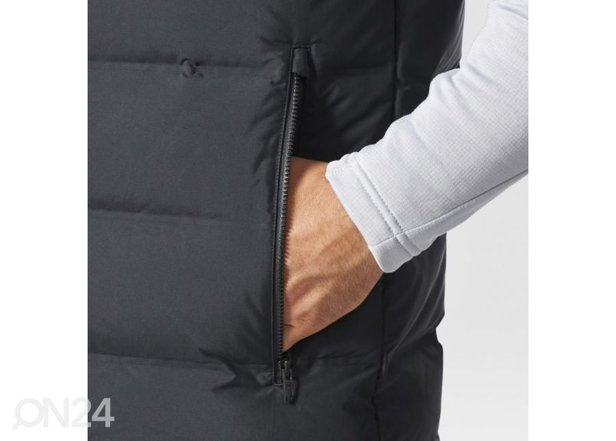 Meeste sulevest Adidas Helionic Hooded Down Vest M BQ2006 suurendatud