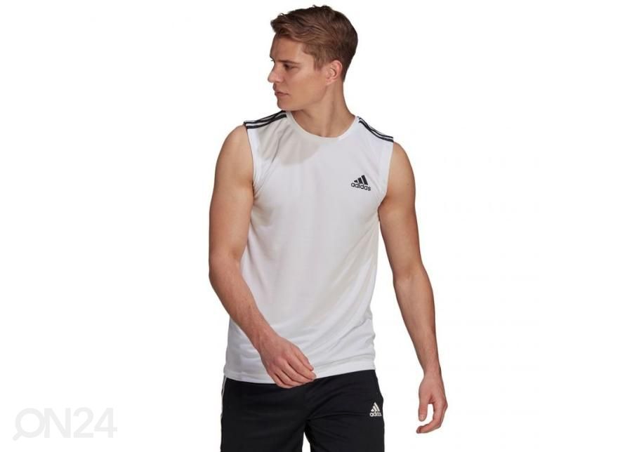 Meeste treeningsärk Adidas D2M 3S Tank Top suurendatud