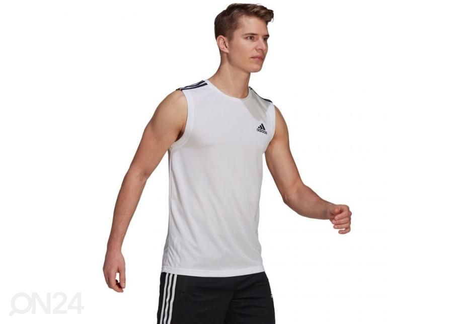 Meeste treeningsärk Adidas D2M 3S Tank Top suurendatud