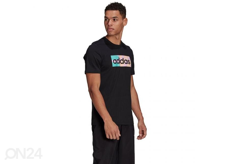 Meeste vabaajasärk Adidas Hazy Dreams Box Logo Tee suurendatud