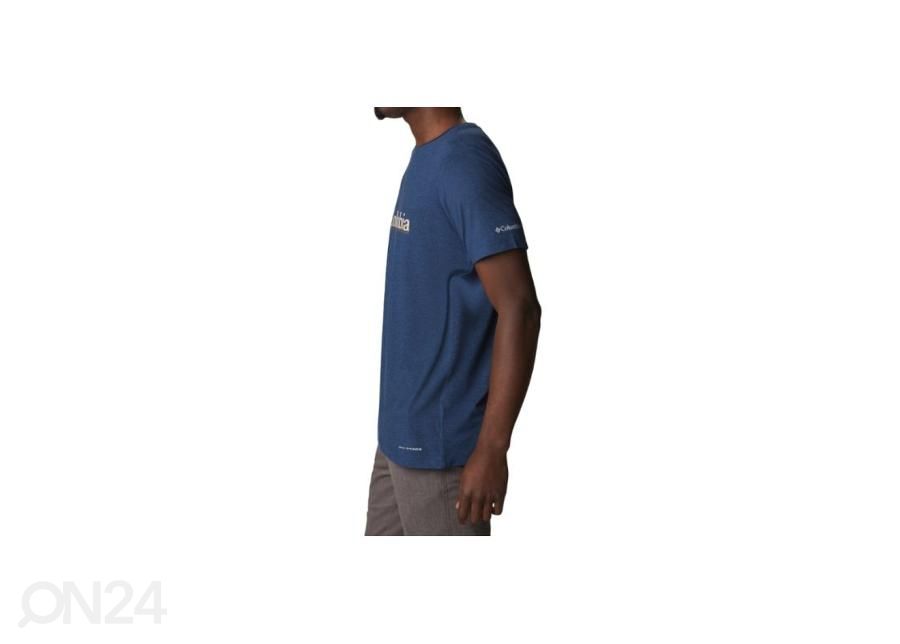 Meeste vabaajasärk Columbia Tech Trail Graphic Tee suurendatud