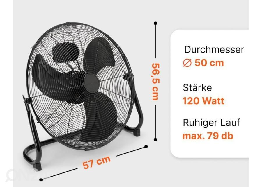 Metallventilaator Proficare PCVL3067 suurendatud