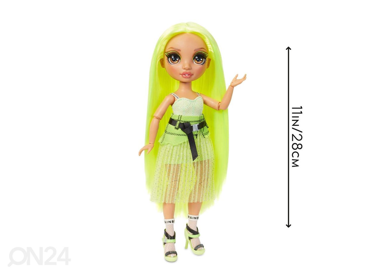 MGA Rainbow High Nukk neoon Karma Nichols, 29 cm suurendatud