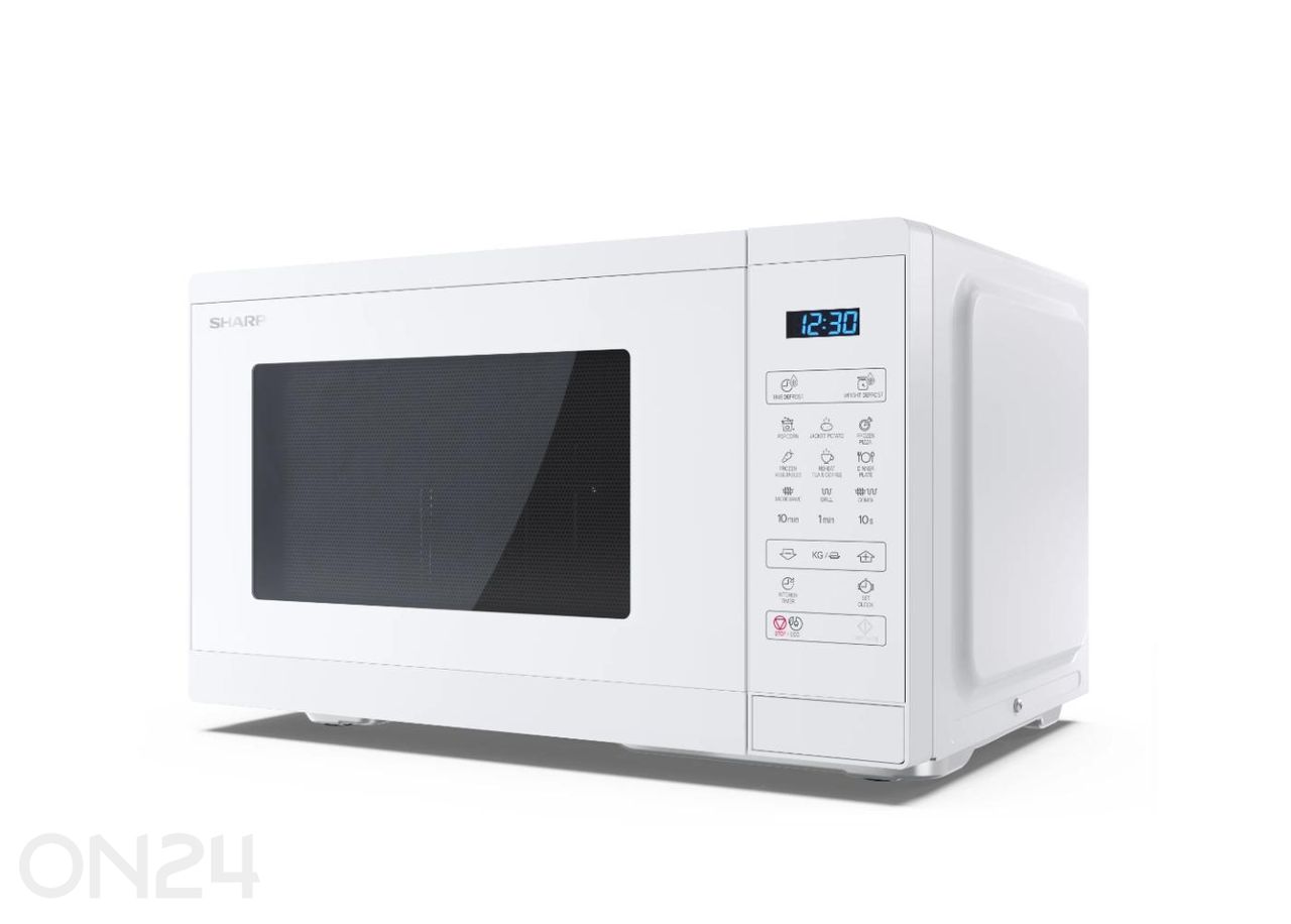 Mikrolaineahi grillfunktsiooniga Sharp YC-MG252AE-C, valge suurendatud