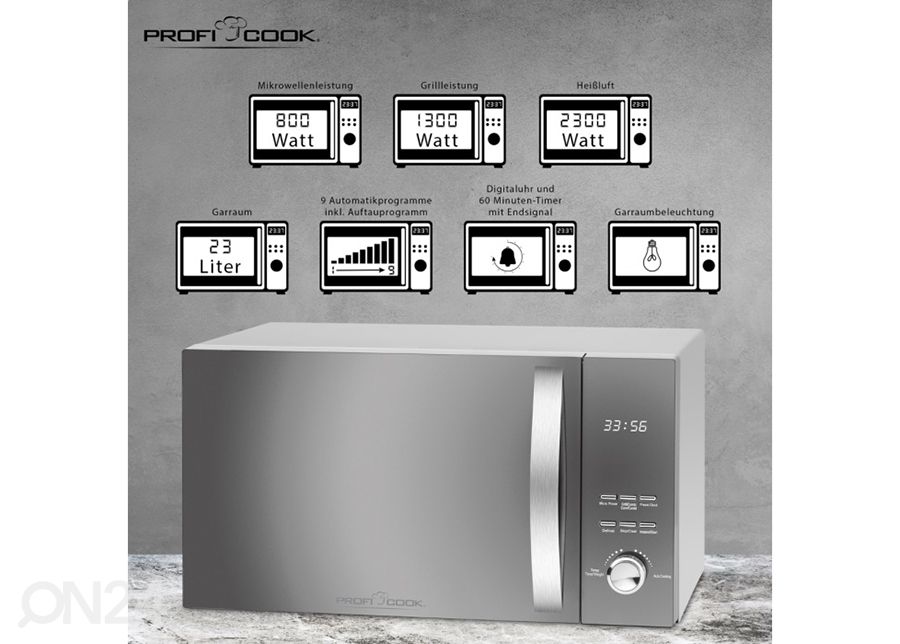 Mikrolaineahi ProfiCook MWG1176H suurendatud