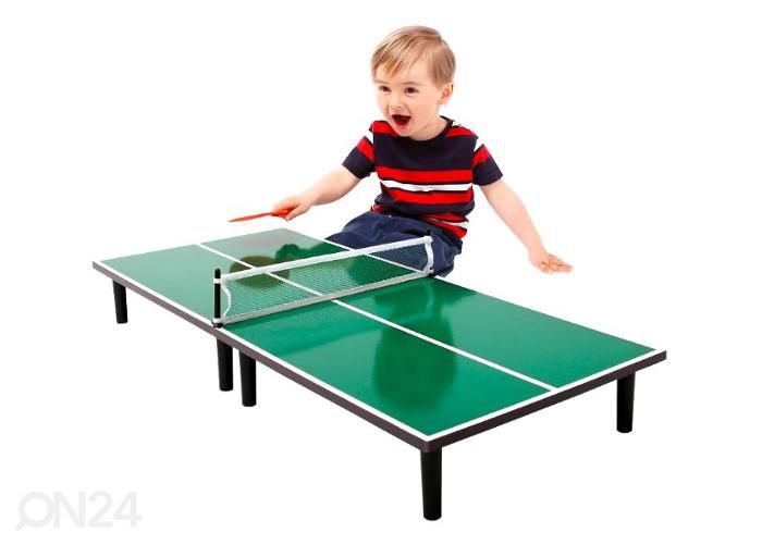 Mini lauatennis Bino roheline 90x40x11 cm suurendatud