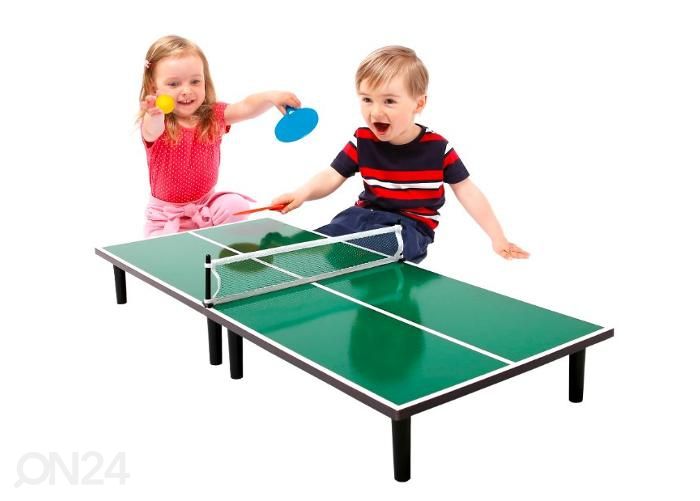 Mini lauatennis Bino roheline 90x40x11 cm suurendatud