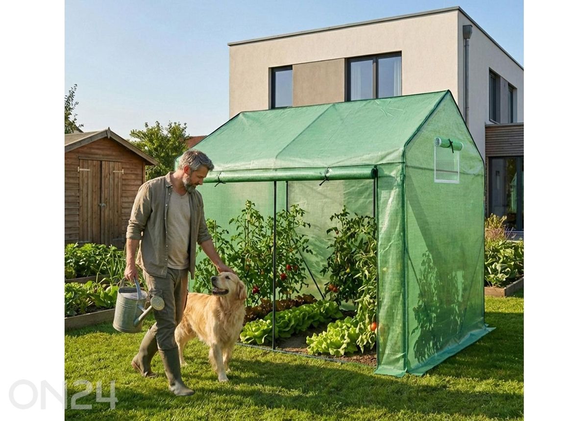 Minikasvuhoone 140x200 cm suurendatud