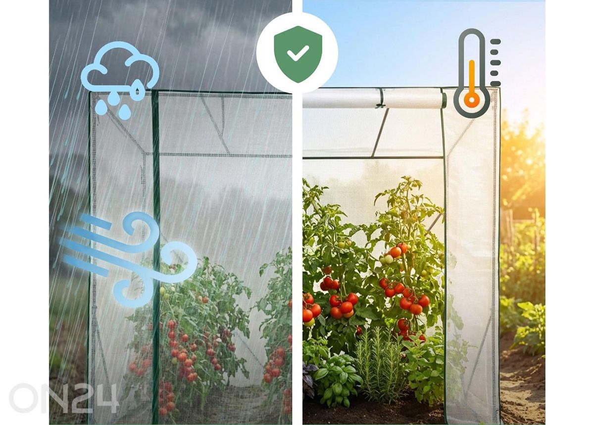 Minikasvuhoone 80x200 cm suurendatud