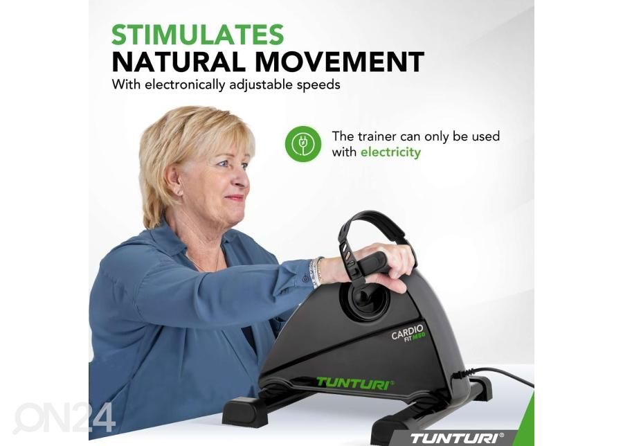 Miniratas mootoriga Tunturi Cardio Fit M50 Minibike Motorized suurendatud