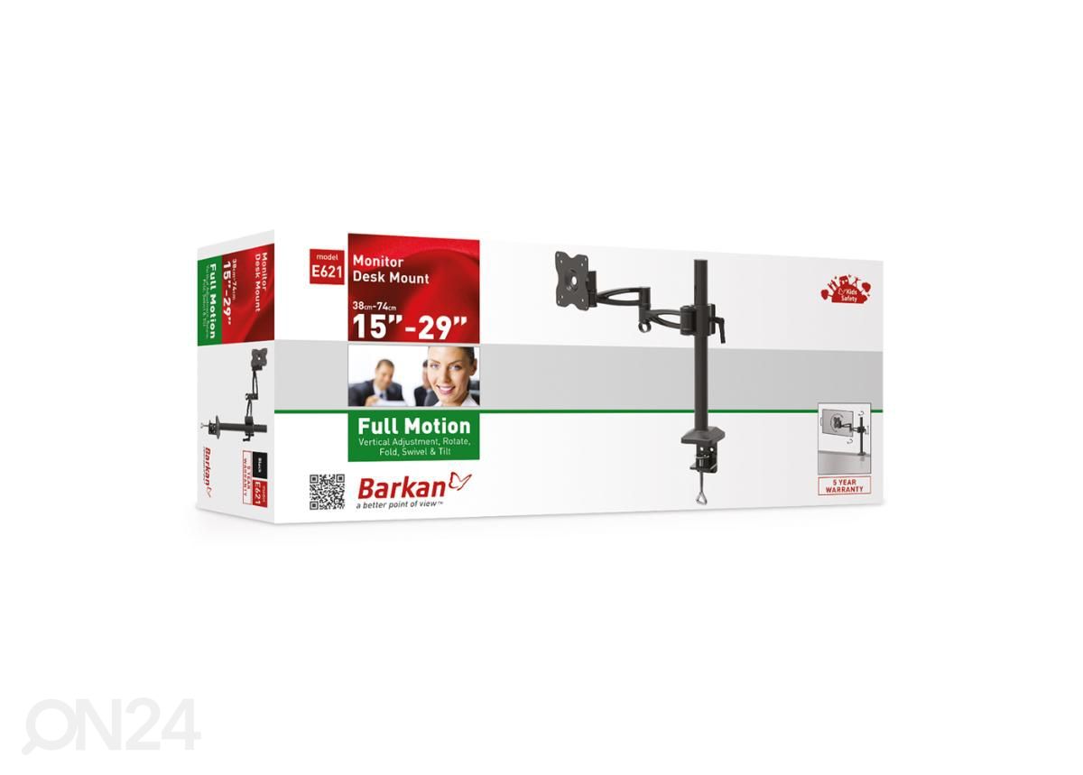 Monitori kinnitus lauale Barkan E621.B 13"- 29" suurendatud