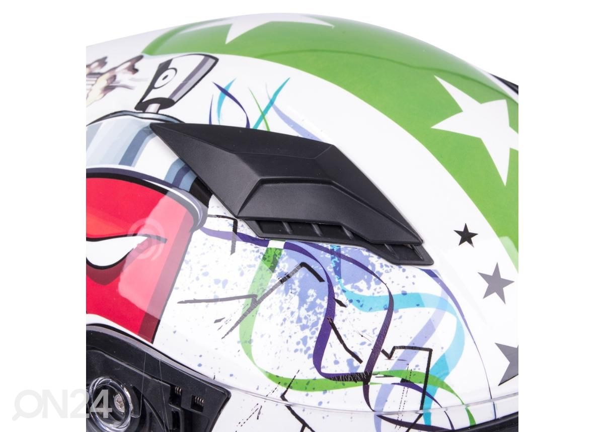 Mootorratta kiiver lastele Helmet W-TEC suurus M 49-50 cm suurendatud