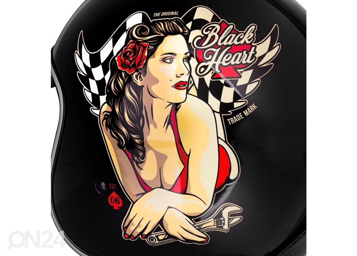 Mootorratta kiiver W-TEC V537 Black Heart suurendatud