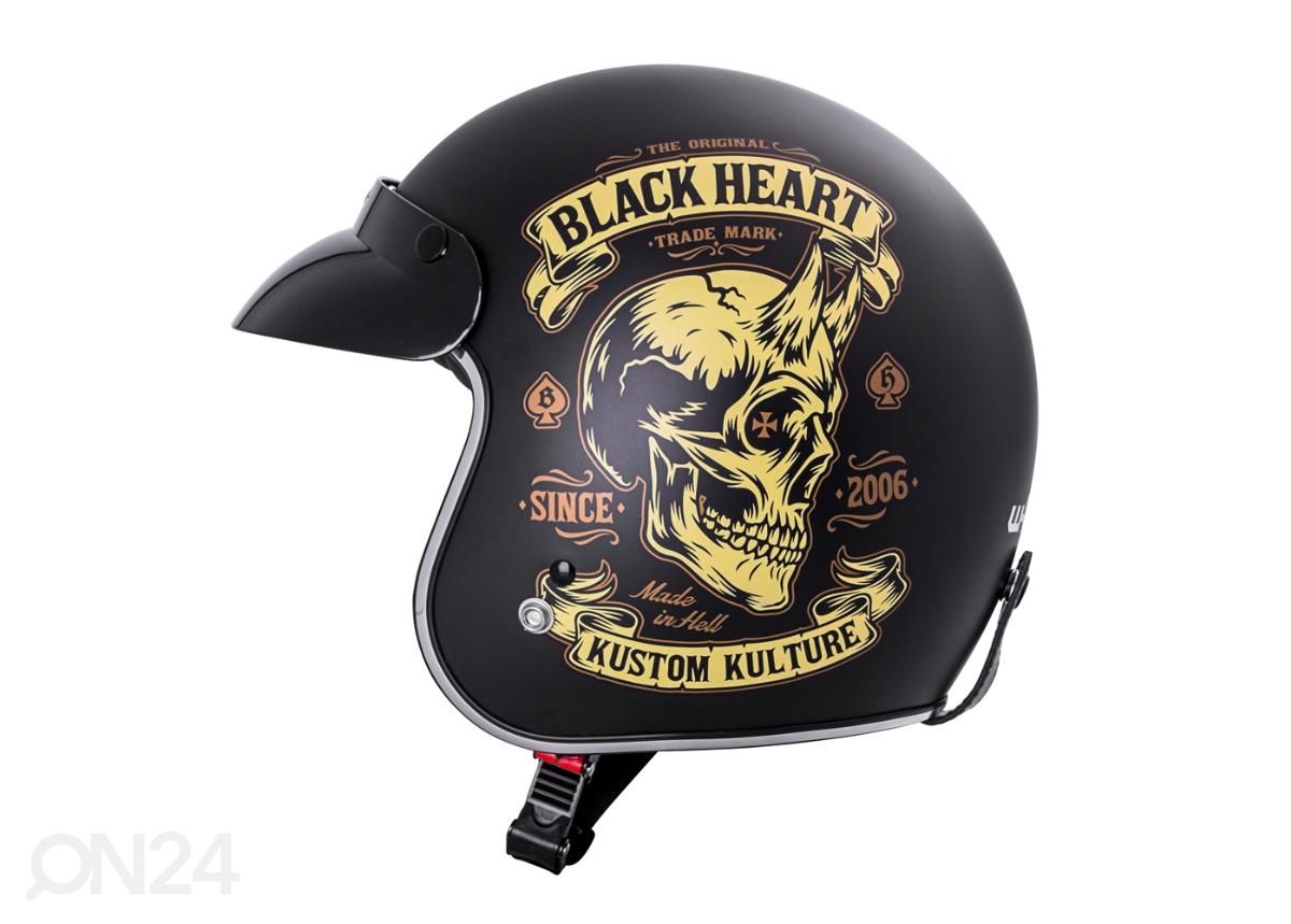 Mootorratta kiiver W-TEC V541 Black Heart suurendatud