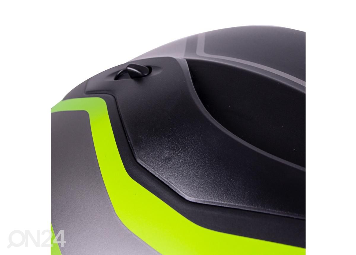 Mootorratta kiiver W-TEC Vintegra Solid matt must suurendatud