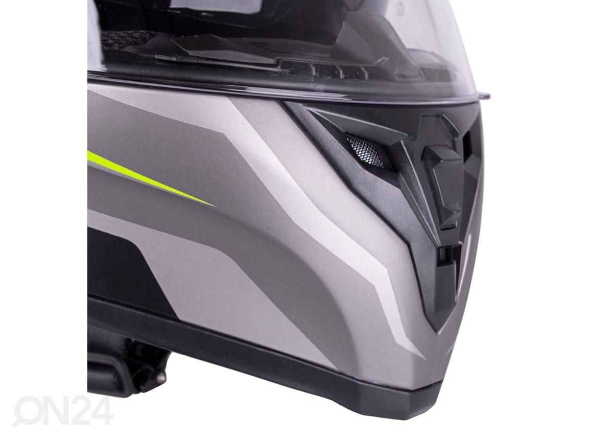 Mootorratta kiiver W-TEC Vintegra Solid matt must suurendatud