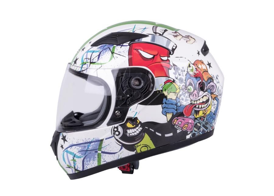 Mootorrattakiiver lastele Helmet W-TEC suurendatud