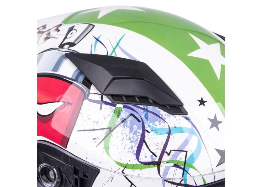 Mootorrattakiiver lastele Helmet W-TEC suurendatud