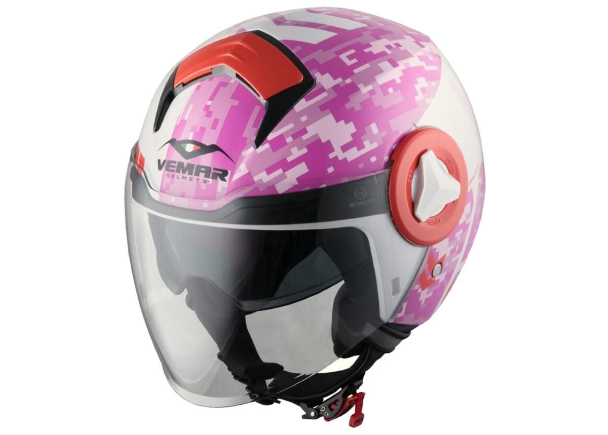 Mootorrattakiiver Vemar Breeze Camo suurendatud