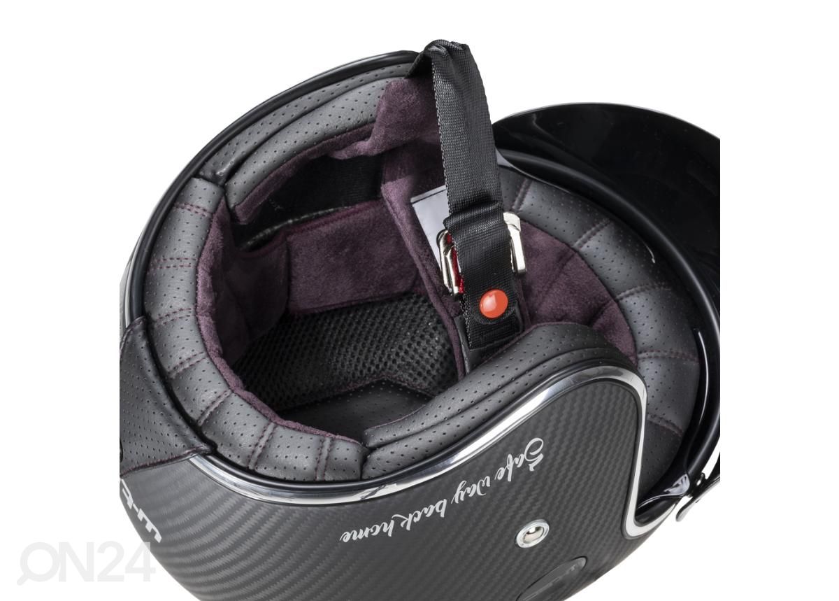 Motorolleri kiiver W-TEC Vacabro SWBH Matt Carbon Pure suurendatud
