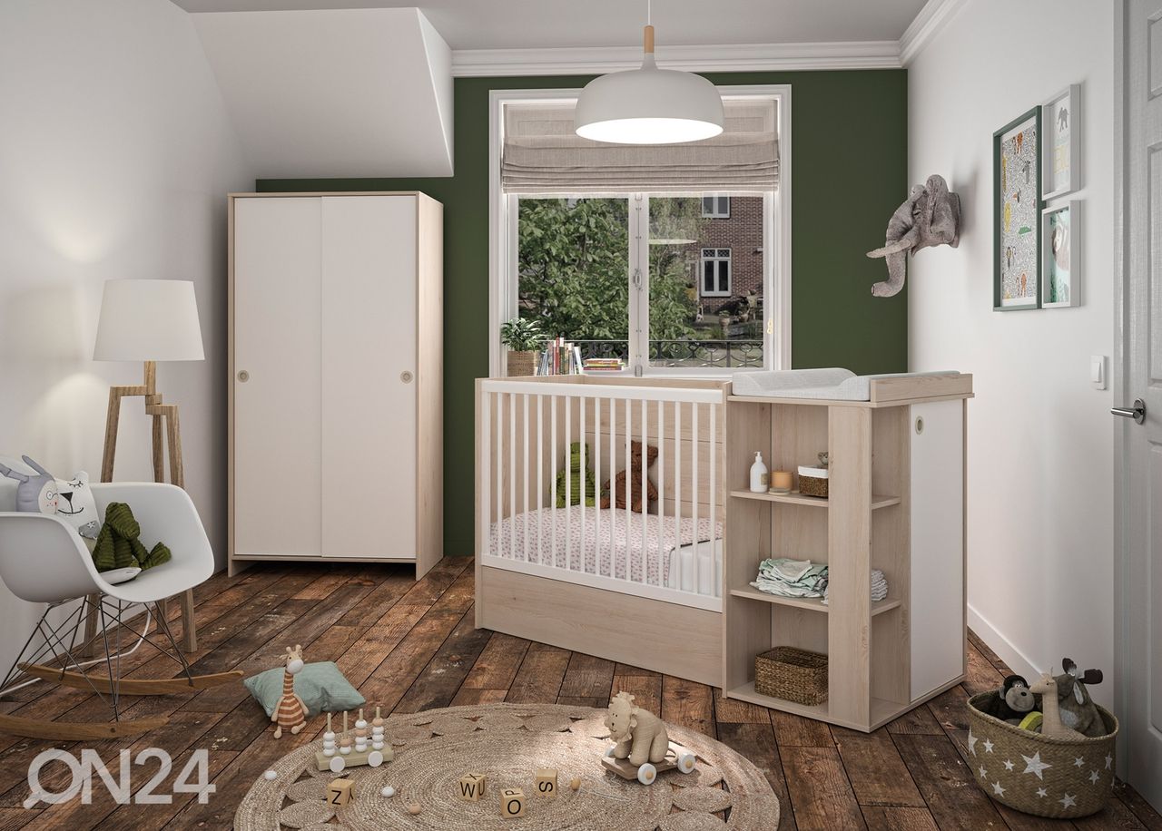 Multifunktsionaalne voodikomplekt Romeo 60x120 cm suurendatud