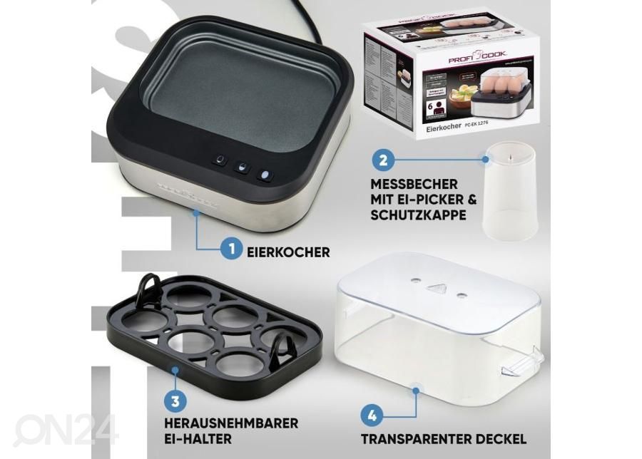 Munakeetja ProfiCook PCEK1276 suurendatud