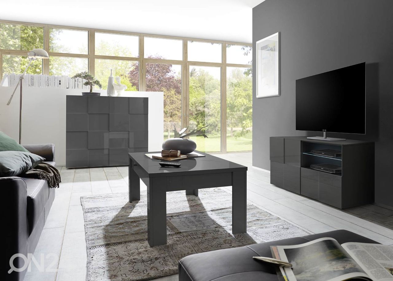 Must TV-alus Dama 121cm suurendatud