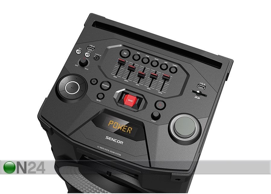 Muusikakeskus Sencor suurendatud