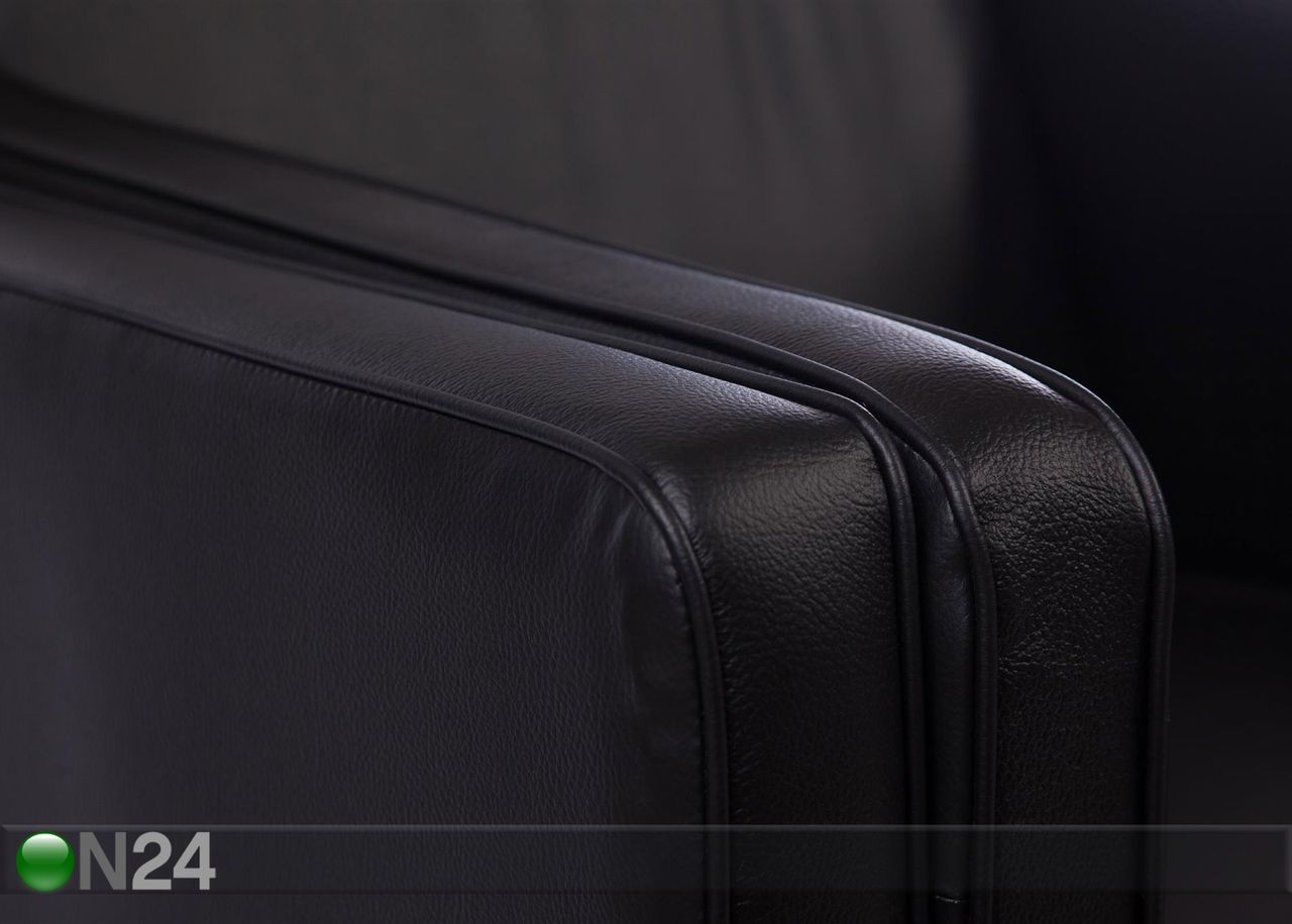 Nahast 2-kohaline diivan Eco suurendatud